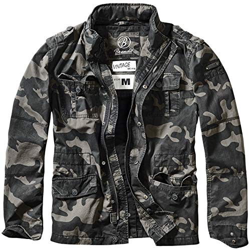 Brandit Britannia Chaqueta, Mehrfarbig (Darkcamo 4), X-Large para Hombre