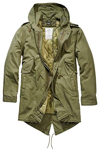 Brandit M51 Us Parka, Verde Oliva, S para Hombre