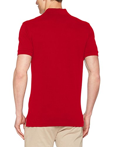 Brooks Brothers Hombre Polo Slim Logo Manica Corta Polo Not Applicable, Rojo (Red 600), XXL