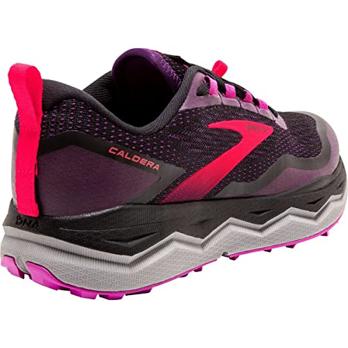 Brooks Caldera 5, Zapatillas para Correr Mujer, Black Fuschia Purple, 40.5 EU