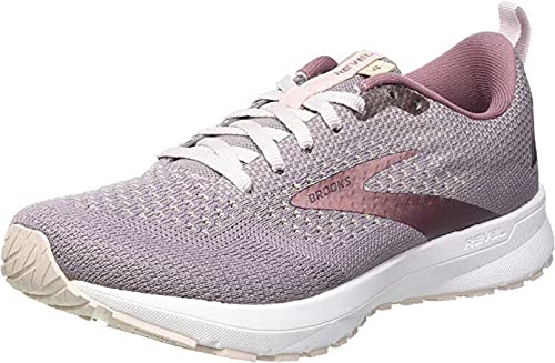 Brooks Revel 4, Zapatillas para Correr Mujer, Almond/Metallic/Primrose, 36.5 EU