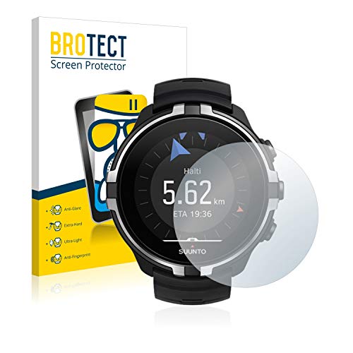 BROTECT Protector Pantalla Cristal Mate Compatible con Suunto Spartan Sport Wrist HR Baro Stealth Protector Pantalla Anti-Reflejos Vidrio, AirGlass