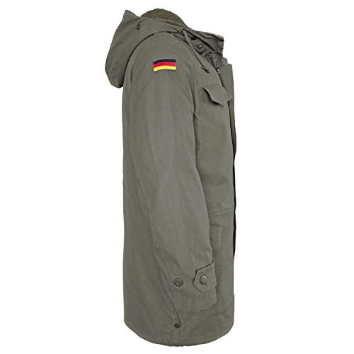 BW-ONLINE-SHOP Parka del ejército alemán con forro verde oliva 48 cm