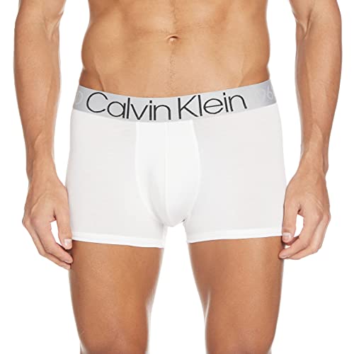 Calvin Klein Trunk Bóxer, Blanco (White 100), L para Hombre