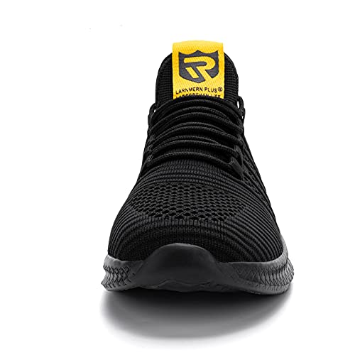 Calzados Asfalto Hombre Sneakers Cómodo Ligero Zapatos Negro Amarillo 47