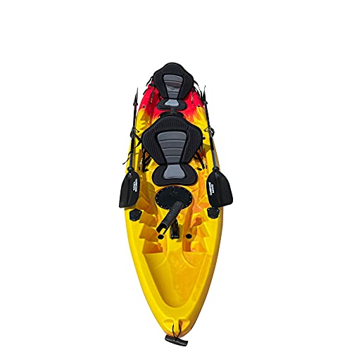 Cambridge Kayaks ES, Sun Fish TÁNDEM SÓLO 2 + 1 Rojo con Amarillo, RIGIDO