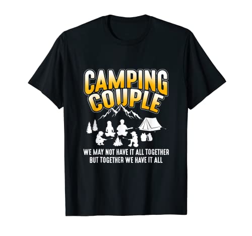 Camping Parejas Divertidas Camiseta