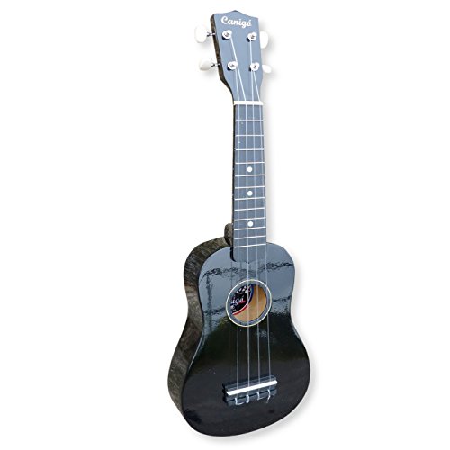 Canigó Uk-can04 - Ukelele soprano, color negro brillante