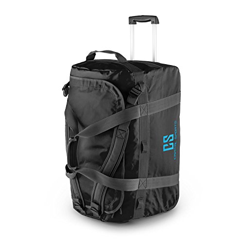 Capital Sports Travel L Bolsa de Viaje 90l Trolley Cilíndrica (Tejido Impermeable, espaldera y Base reforzadas, Compartimento Apertura Forma D, fácil llenado, Material Robusto, asa y Correas, transpo