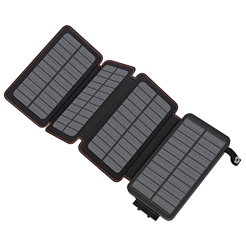 Cargador Solar para Movil Portatil - Power Bank Solar Carga Rápida, Impermeable Batería Externa Solar, Cargador Solar Portátil Teléfono, Powerbank Solar Banco Energía, Wireless Cargador Solar