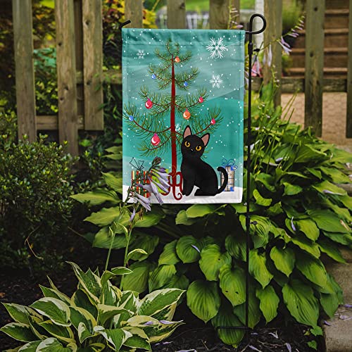 Caroline tesoros del bb4417gf jardín tamaño Bombay gato feliz árbol de Navidad bandera, Multicolor, Small