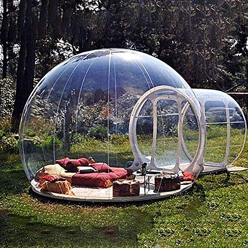 Carpa De Burbujas Inflable Al Aire Libre Cúpula De Casa Transparente Carpa De Camping Familiar Gazebo De Invernadero Para Festivales De Patio Trasero Mirador De Clima Grande Vaina, Con Soplador