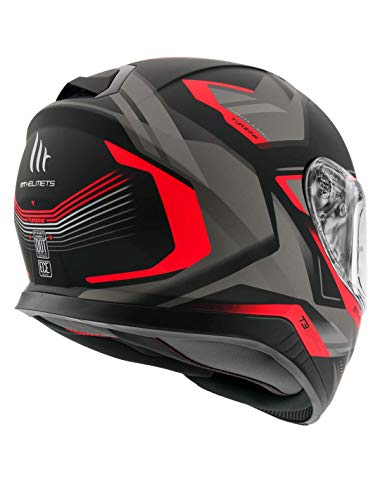 CASCO MT FF102SV THUNDER 3 SV TURBINE C5 ROJO MATE S