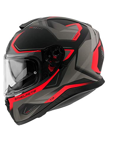 CASCO MT FF102SV THUNDER 3 SV TURBINE C5 ROJO MATE S