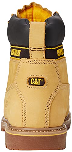 Cat Footwear Holton, Botas de Trabajo para Hombre, Marrón (Honey), 43 EU