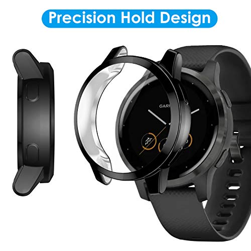 CAVN Protector de Pantalla Compatible con Garmin Vivoactive 4 (No para Vivoactive 4S), [Paquete de 2] Suave Fundas Carcasa Protectoras Protectora de para Vivoactive 4