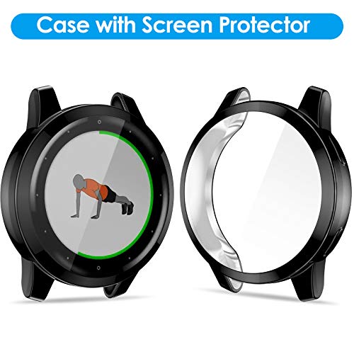 CAVN Protector de Pantalla Compatible con Garmin Vivoactive 4 (No para Vivoactive 4S), [Paquete de 2] Suave Fundas Carcasa Protectoras Protectora de para Vivoactive 4