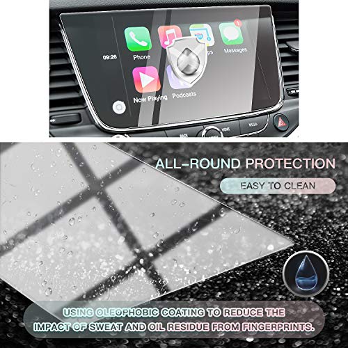 CDEFG para Opel Astra Crossland X Grandland X 2017 2018 Protector de Pantalla de Vidrio Templado, HD Auto 9H GPS Navi película protegida Glass