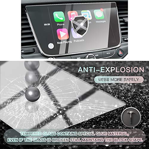 CDEFG para Opel Astra Crossland X Grandland X 2017 2018 Protector de Pantalla de Vidrio Templado, HD Auto 9H GPS Navi película protegida Glass