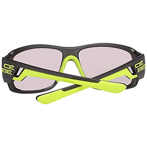 Cébé Northshore Gafas de sol Adultos unisex Matt Translucent Grey Lime Medium