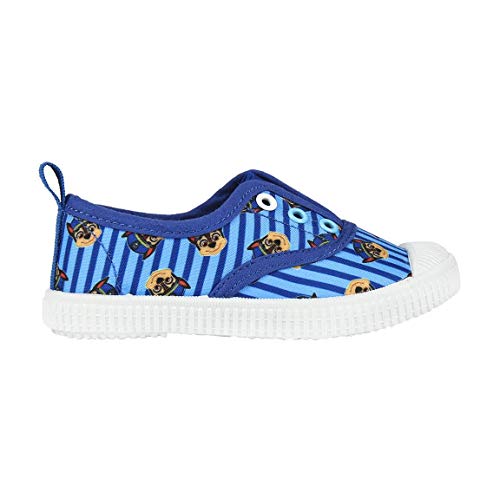 Cerdá Zapatilla Loneta Baja La Patrulla Canina Chase, Altas Niño, Azul Azul C04, 27