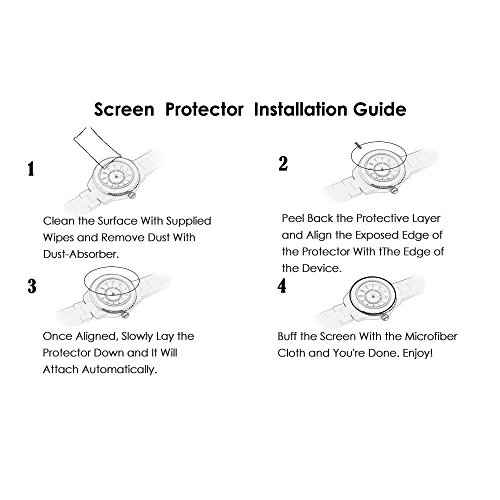 Ceston 9H Protector De Pantalla De Cristal Templado Para Suunto Ambit3 Peak HR (3 Pack)