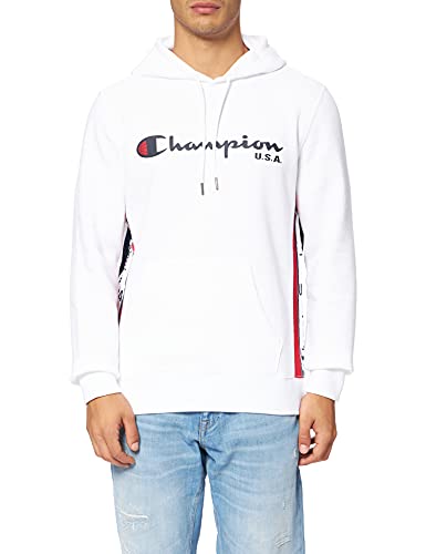 Champion Off Court Sudadera con Capucha, Blanco, S para Hombre