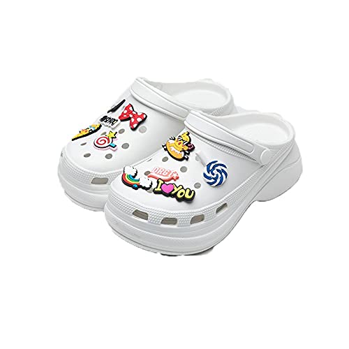 Chanclas Mujer Fila,Mujeres De Verano 2021, Zapatos De Playa, Pimienta, Zapatos, Fondo Suave De PVC, con Un JardíN-EU 40 (250 Mm / 9.85")_Blanco