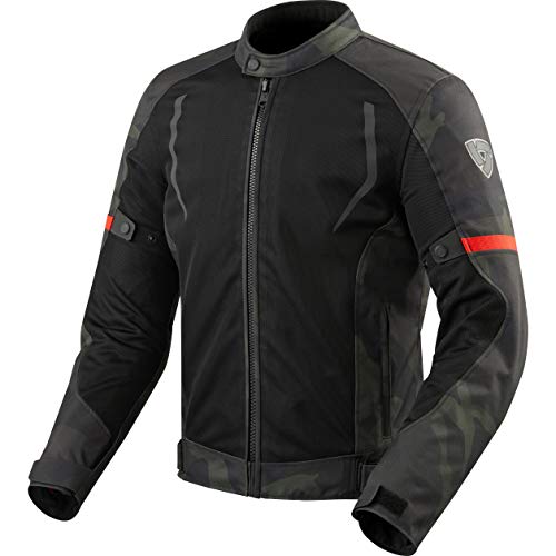 CHAQUETA DE VERANO REVIT TORQUE NEGRO-VERDE MILITAR TALLA XL