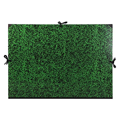 Clairefontaine 33400C - Un carton à dessin Annonay fermeture 3 cordons 75x105 cm, Vert