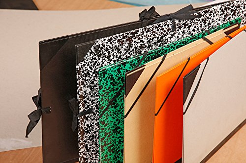 Clairefontaine 44500C - Un carton à dessin fermeture élastiques 52x72 cm, Noir