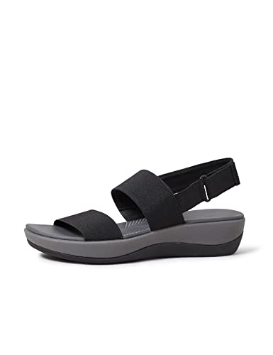 Clarks Arla Jacory, Sandalias de Talón Abierto Mujer, Negro (Black-), 39.5 EU