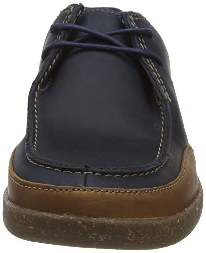 Clarks Un Lisbon Walk, Zapatillas Hombre, Azul (Navy Leather Navy Leather), 44 EU