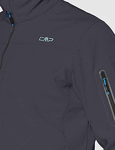 CMP Softshelljacke Chaqueta de Softshell, Hombre, Antracite/Cyano, 54