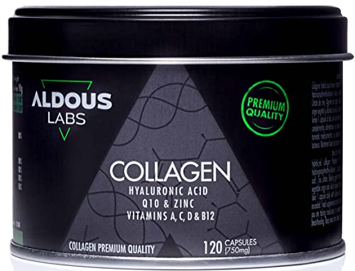 Colágeno Hidrolizado PEPTIPLUS® SB + Ácido Hialuronico + Coencima Q10 + Vitamina A, C, D, B12 + Zinc | 750mg | 120 Cápsulas Premium | Para Piel, Huesos, Músculos y Articulaciones | Antienvejecimiento