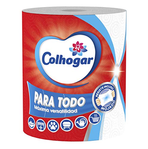 Colhogar Paratodo Maxirolls 4x1 - Papel de Cocina Multiusos y Absorbente - 4 Rollos