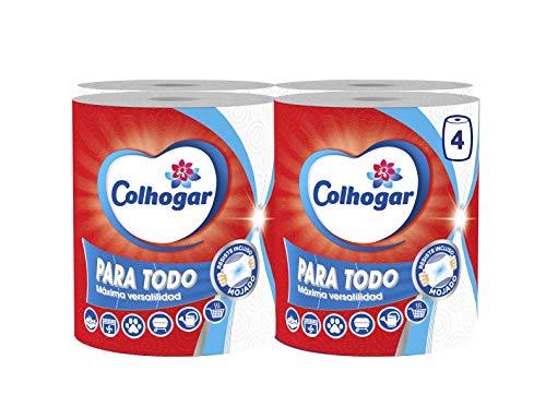 Colhogar Paratodo Maxirolls 4x1 - Papel de Cocina Multiusos y Absorbente - 4 Rollos