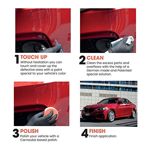 Color N Drive for Hyundai Automotive Touch Up Paint | PSW - Polar White | Paint Scratch Repair, Exact Match Guarantee - Basic