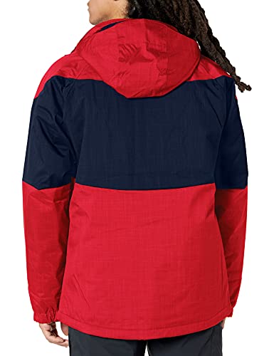 Columbia Alpine Action - Chaqueta de esquí para hombre, Hombre, 1562151, Rojo Montaña, Azul Marino Universitario, small