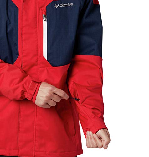 Columbia Alpine Action - Chaqueta de esquí para hombre, Hombre, 1562151, Rojo Montaña, Azul Marino Universitario, small