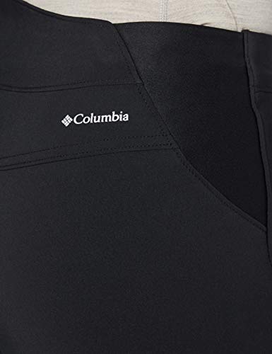 Columbia Back Beauty Passo Alto Heat Pantalón térmico de Senderismo, Mujer, Negro, 14 R