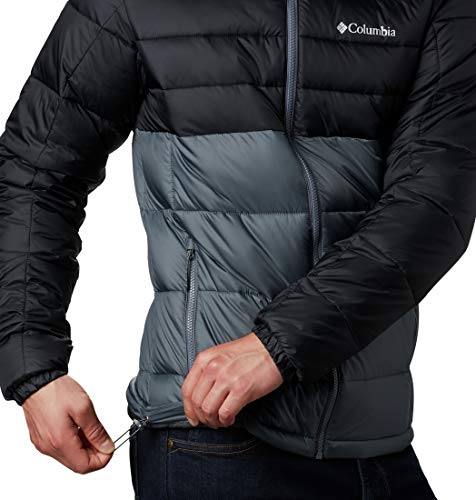 Columbia Buck Butte Insulated Hooded Chaqueta Aislante con Capucha, Hombre, Graphite, Black, M