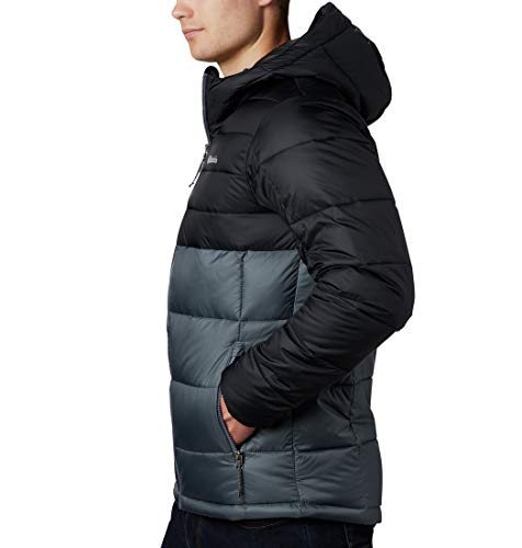 Columbia Buck Butte Insulated Hooded Chaqueta Aislante con Capucha, Hombre, Graphite, Black, M