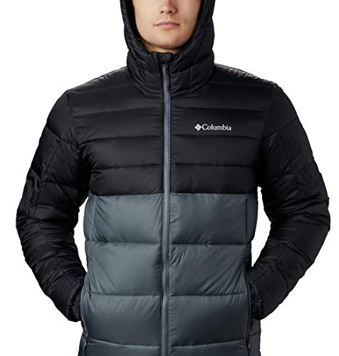 Columbia Buck Butte Insulated Hooded Chaqueta Aislante con Capucha, Hombre, Graphite, Black, M