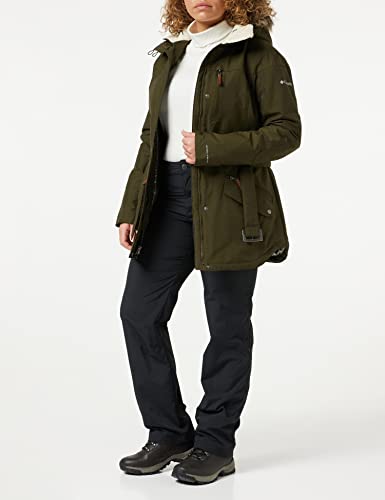 Columbia Carson Pass II Chaqueta Impermeable, Mujer, Verde (Olive Green), XS