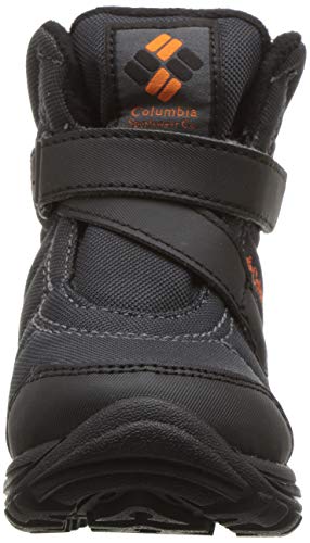 Columbia Childrens Fairbanks, Botas Efecto Arrugado Hombre, Negro (Graphite, Heatwave), 43 EU