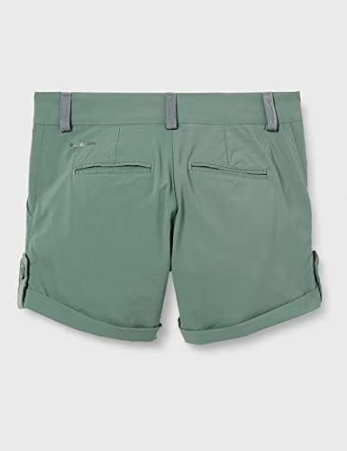 Columbia Firwood Camp Pantalones Cortos, Mujer, Verde (Pond), EE.UU.: W2 UK Talla: W6/L6