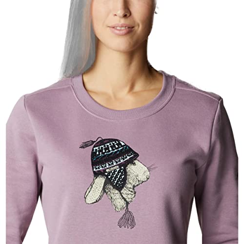 Columbia Hart Mountain II Sudadera Polar con Cremallera 1/2, Winter Mauve, Snowhare Chullo, L Women's