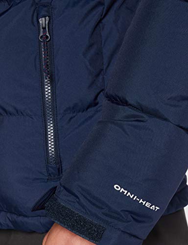 Columbia Iceline Ridge Chaqueta De Esquí con Capucha, Hombre, Collegiate Navy, Mountain Red, White, L