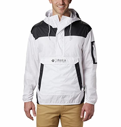 Columbia KM2005 Coupe-vent Homme Blanc/Noir FR : XL (Taille Fabricant : XL)